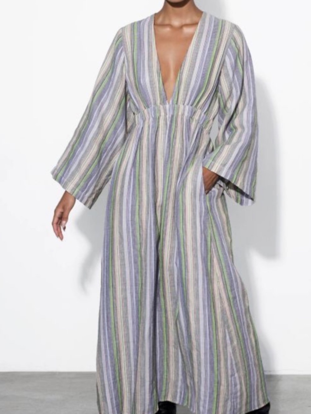 Mara Hoffman Blair Dress in Lilac Multi Size M